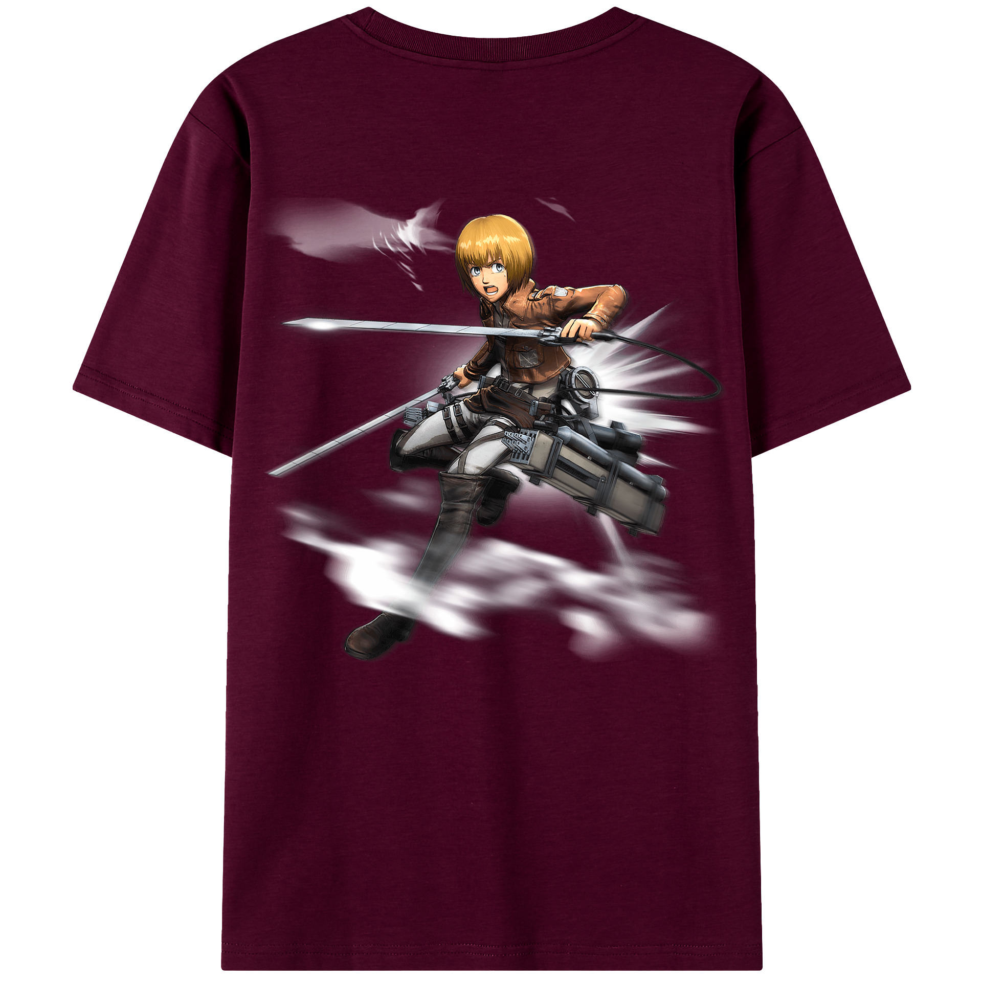 （画像用） 進撃の巨人 アルミン·アルレルト Attack on Titan Armin Arlert レディース半袖Tシャツ(バックプリント)
